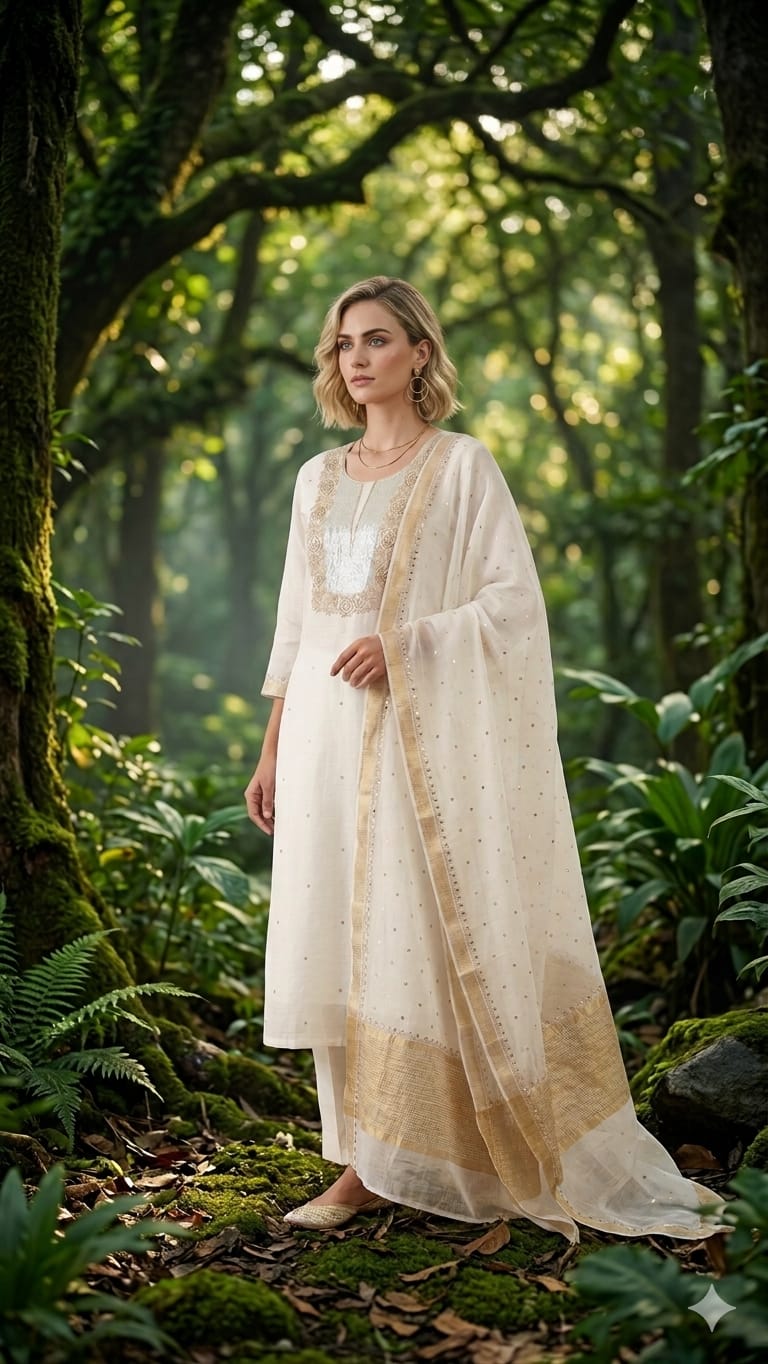 dress mal neck rose design